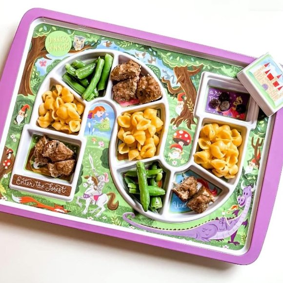 Genuine Fred DINNER WINNER Kids' Dinner Tray / Enchanted Forest Hero NWT - Picture 2 of 6
